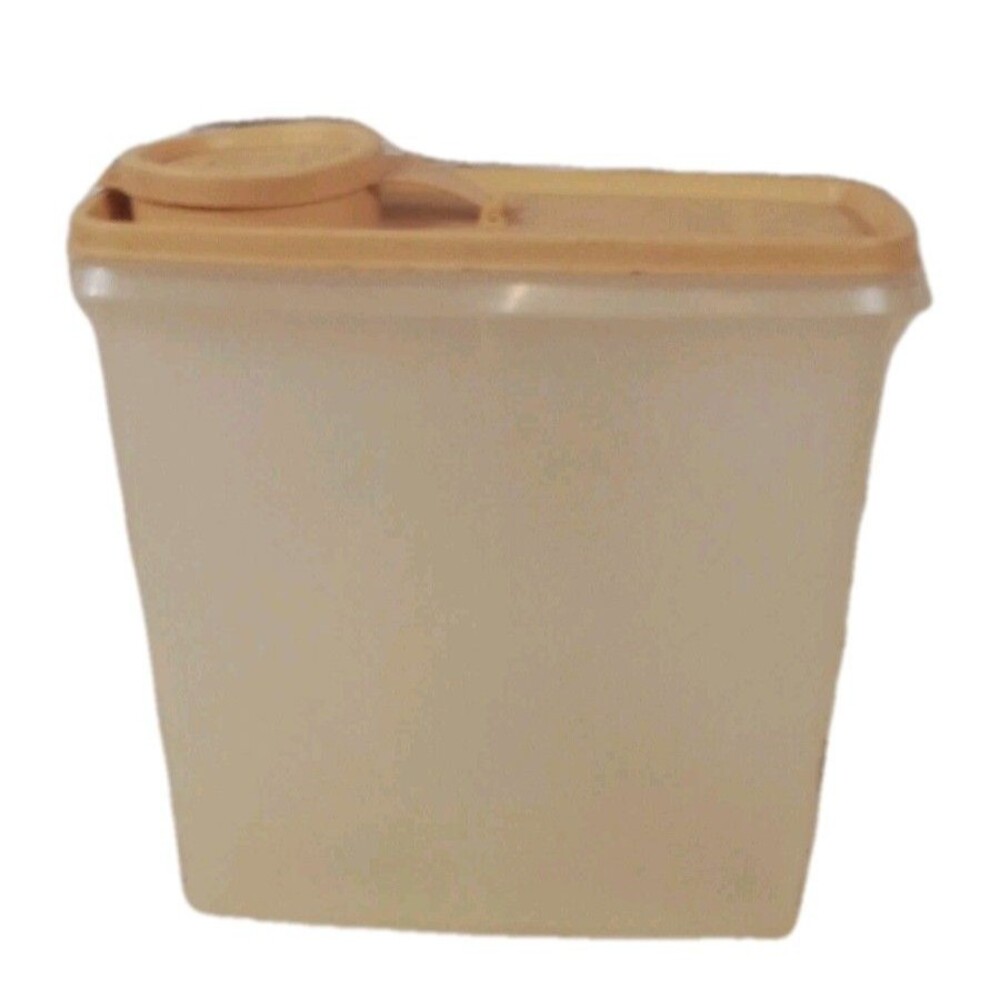 Tupperware Vintage Almond Cereal Container With Pour Lid